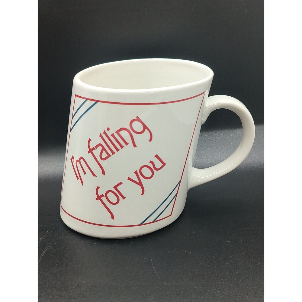 Vintage Papel Mug Slants “I’m Falling For You” Ceramic Coffee Mug Korea